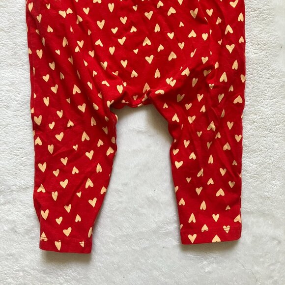 Old Navy Baby 18-24M Heart Print Leggings Red Pants EUC Toddler - Picture 4 of 12